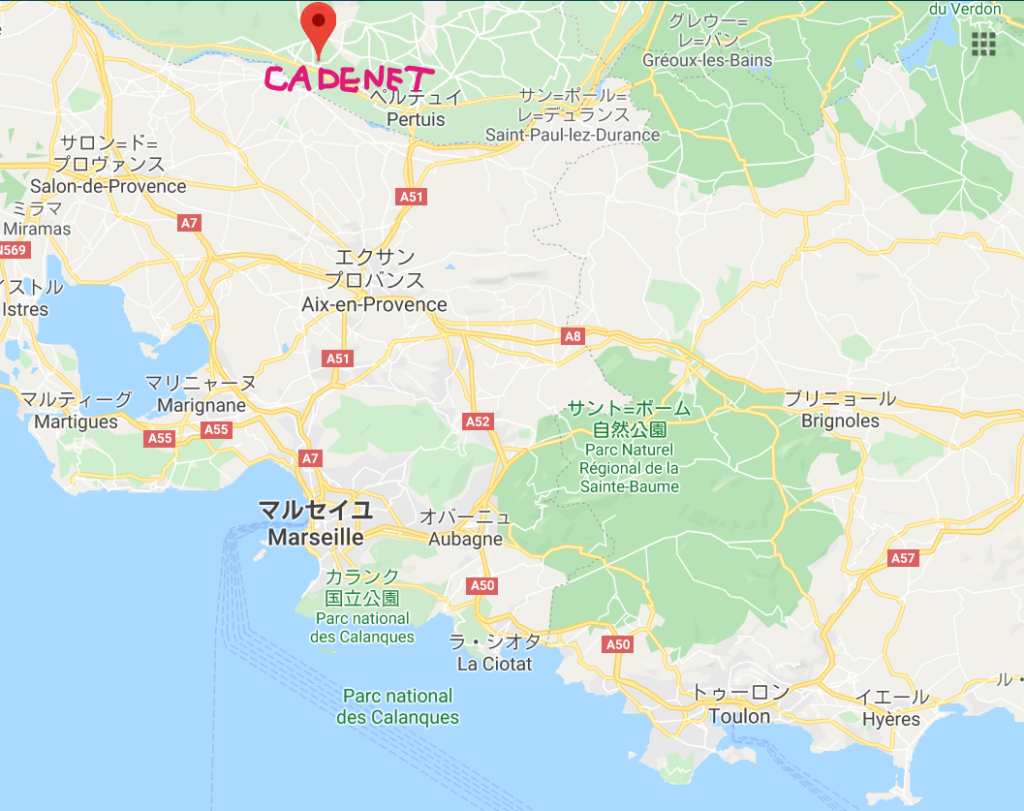 cadenetの位置地図